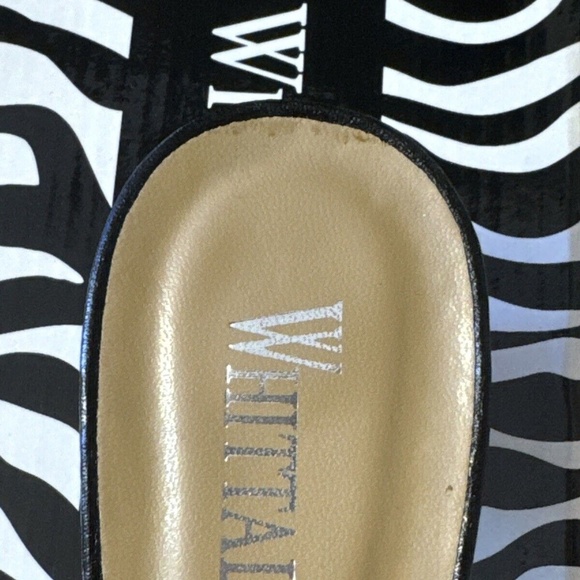 Whittall & Shon Embellished Pointed Toe Slip On Heels Black Size 7 NWT - Picture 9 of 10